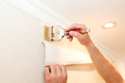 Pose de papier peint à Andelu — revêtements muraux et toiles de verre